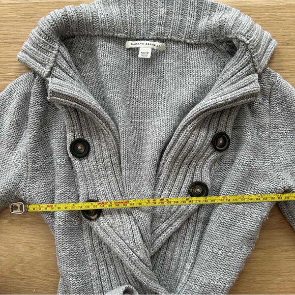 Banana Republic Gray Double-Breasted Cardigan - Picture 3 of 4